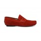 Ramoz 100% Real Leather Shoes Loafer for Men's & Boys (Red)
